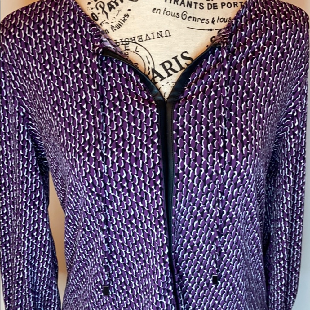 Petite Medium Liz Claiborne Purple Blouse